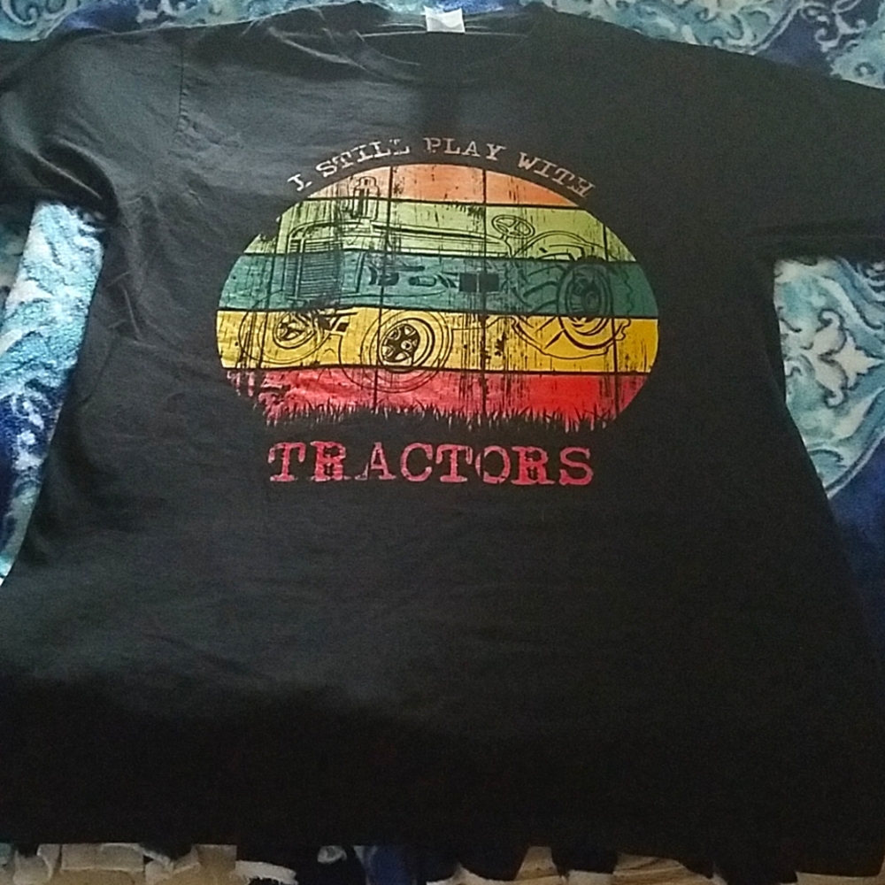 Tractor T shirt Port & Company size S